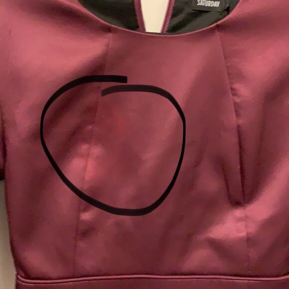 Kate Spade Saturday New York Burgundy Sheath Mini Dress Size 2 Women's - Picture 8 of 8